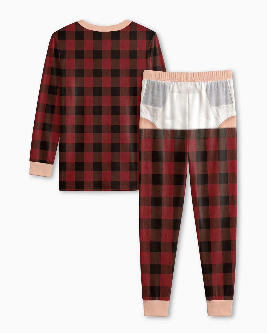 Kid Funny Christmas Bamboo Two Piece Long Sleeve Pajama Set
