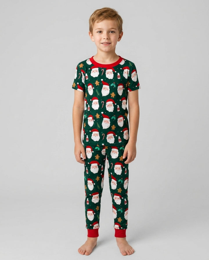 Zweiteiliges, kurzärmliges Pyjama-Set mit Marienkäfern