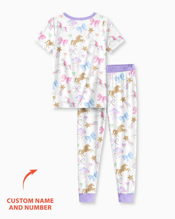 Zweiteiliges, kurzärmliges Pyjama-Set mit Marienkäfern