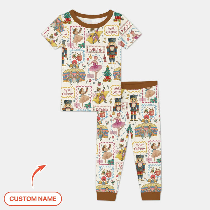 Zweiteiliges, kurzärmliges Pyjama-Set mit Marienkäfern