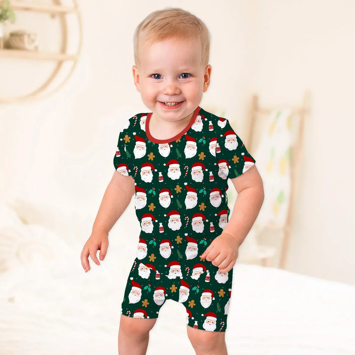Template Zweiteiliges Pyjama-Set mit kurzen Ärmeln und Shorts