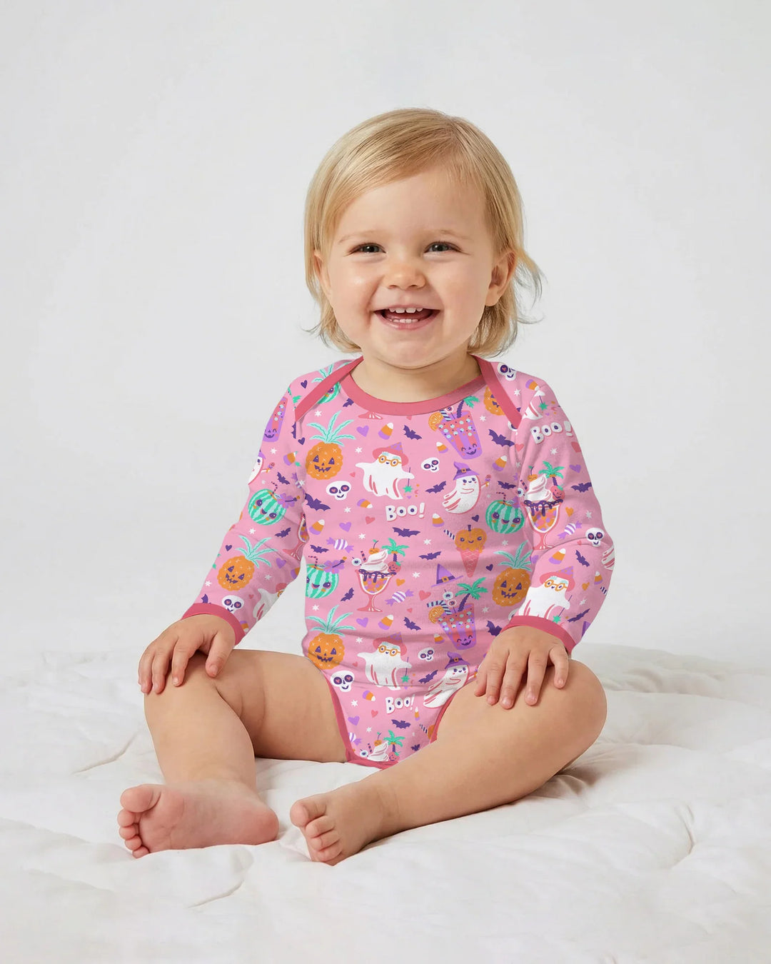 Gerippte Babykleidung mit individuellem Foto - Weich &amp; Skizzenhaft