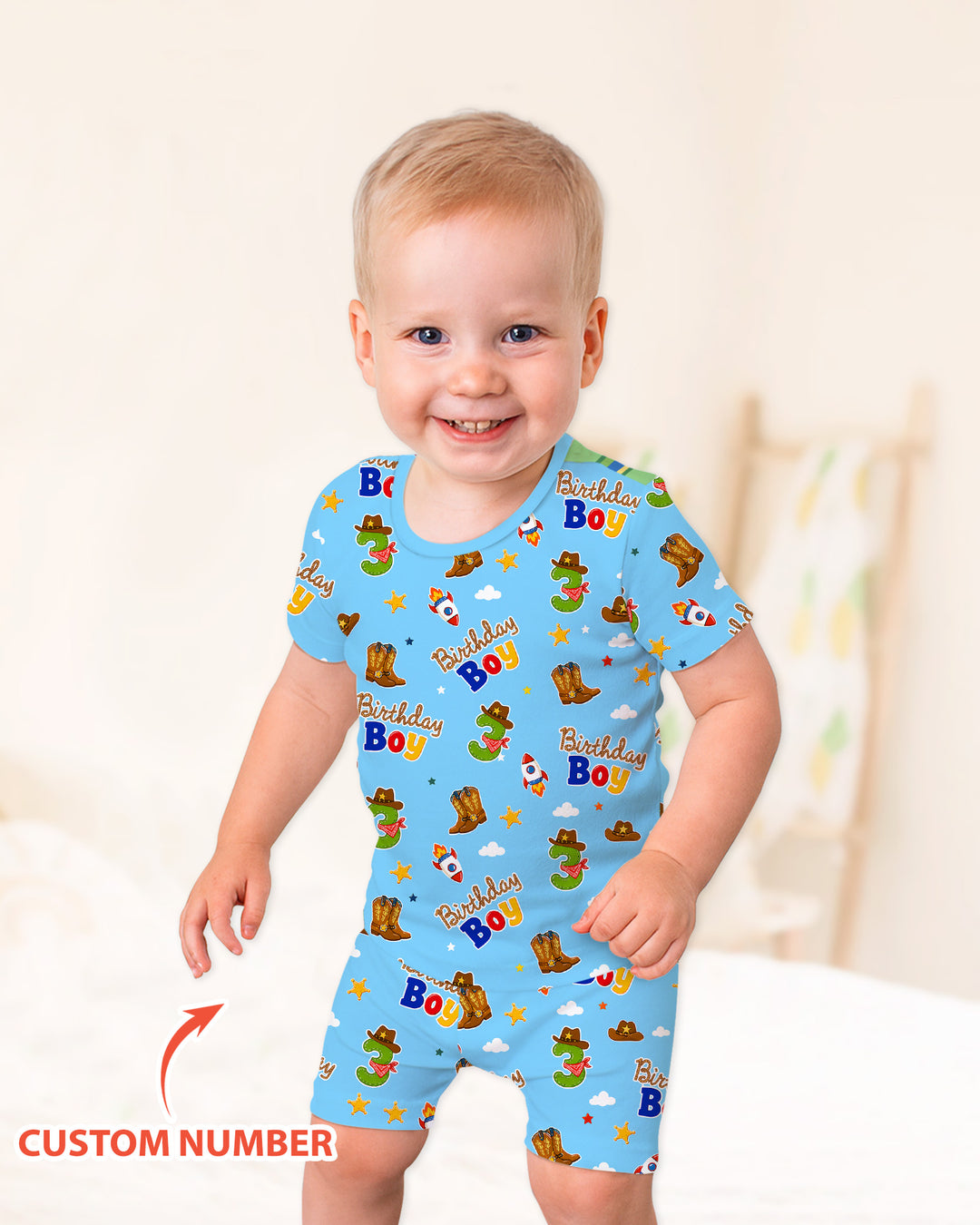 Schlafanzug-Set zweiteilig, kurze Ärmel, kurze Hose, Bambus