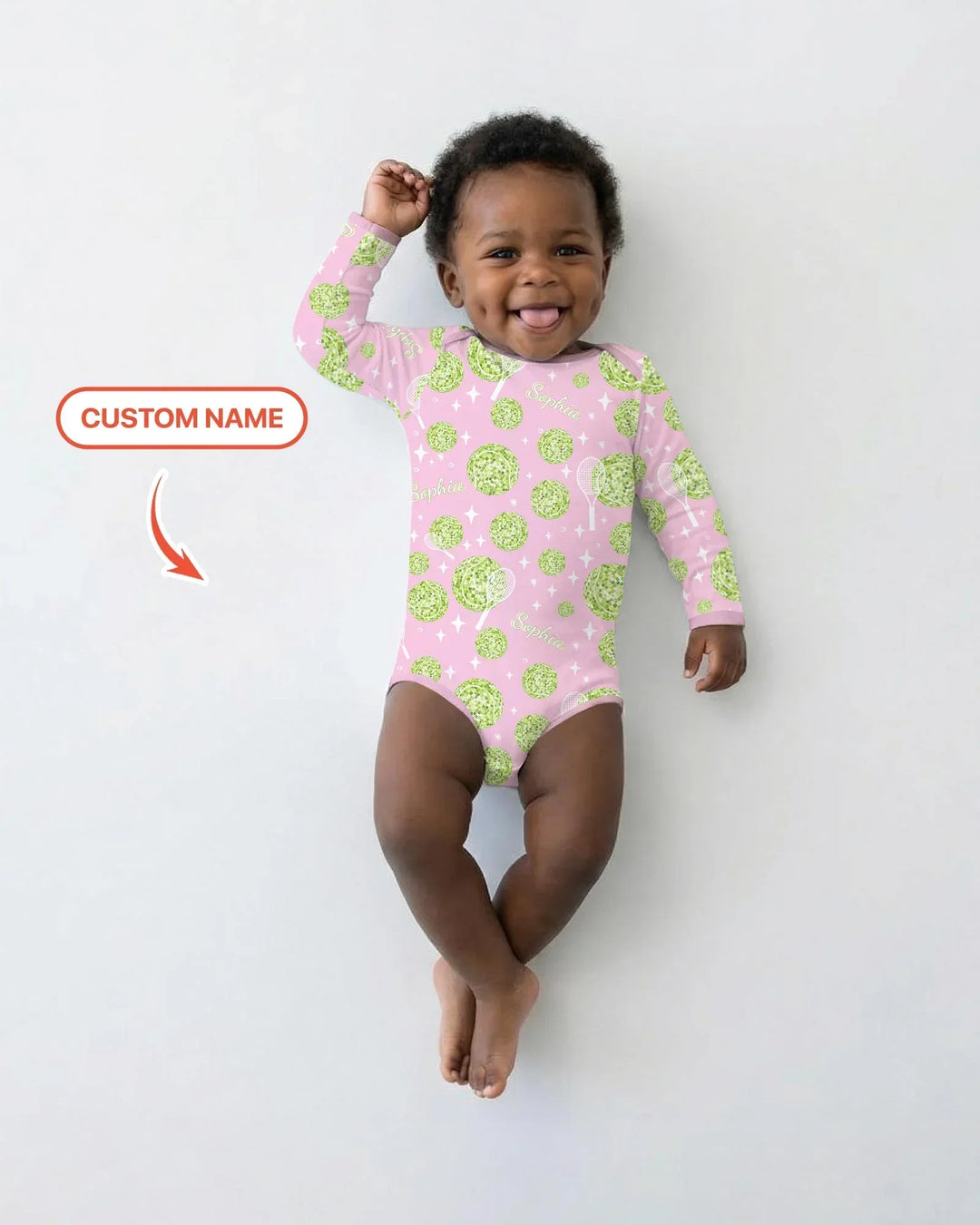 Gerippte Babykleidung mit individuellem Foto - Weich &amp; Skizzenhaft