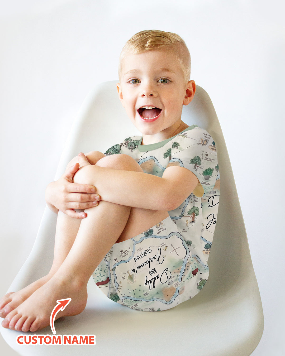 Mommy Daddy And Me Bedtime Story Family Matching Bamboo Two Piece Short Sleeve Shorts Pajama Set