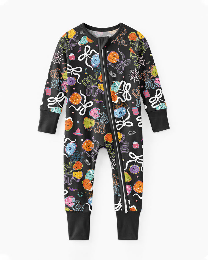 Jack-o'-lantern Coquette Bow Matching Bamboo Convertible Zippy