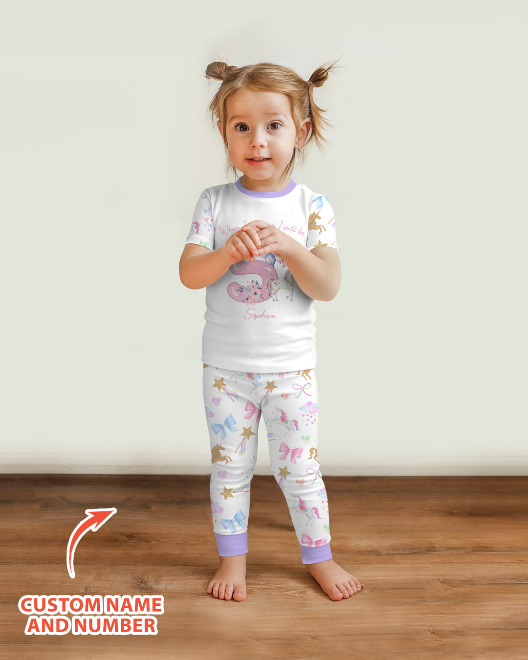 Zweiteiliges, kurzärmliges Pyjama-Set mit Marienkäfern