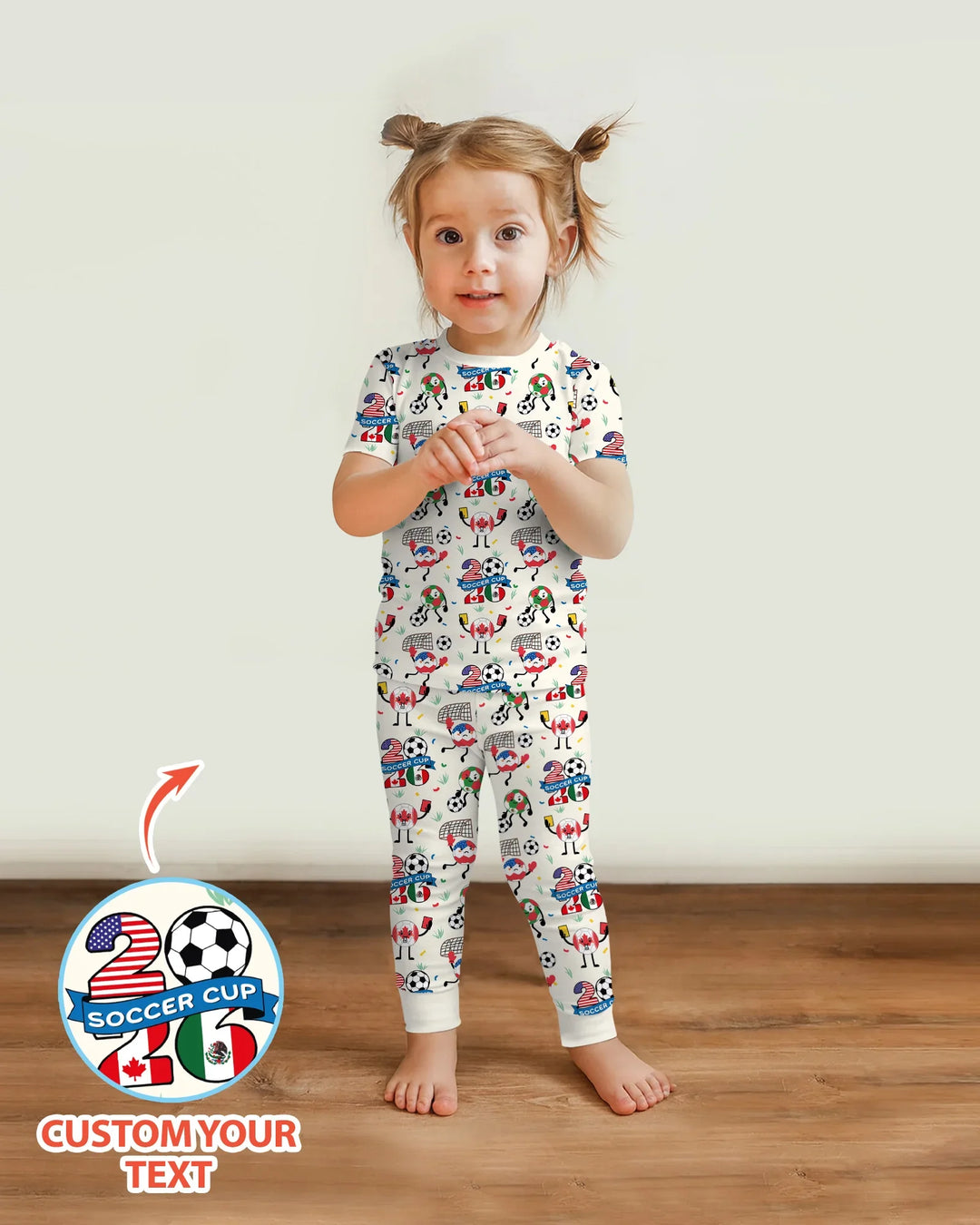 Zweiteiliges, kurzärmliges Pyjama-Set mit Marienkäfern