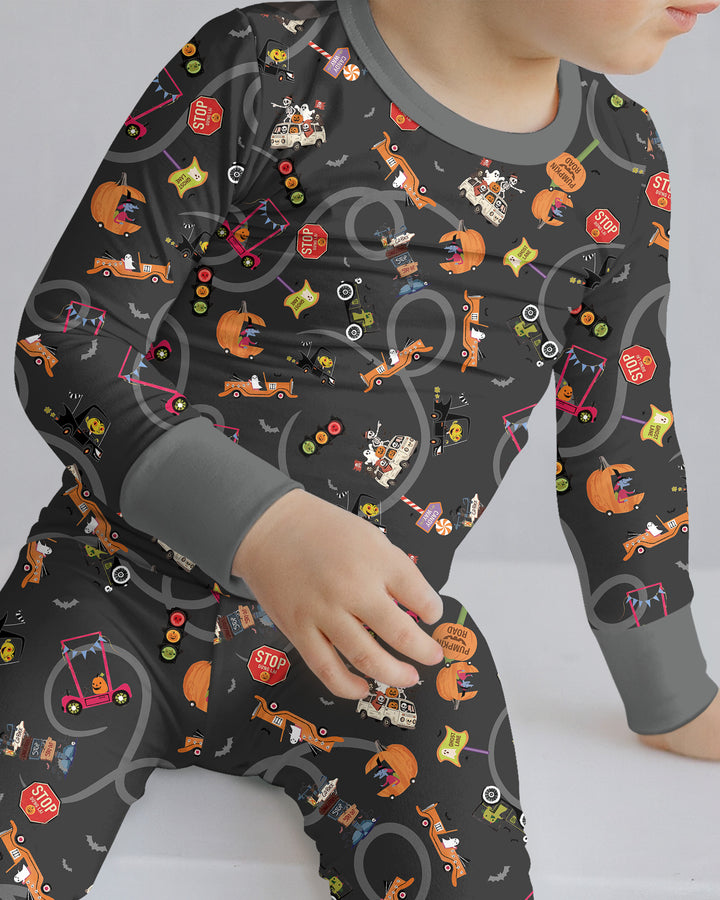 Trick or Treat Bamboo Two Piece Long Sleeve Pajama Set