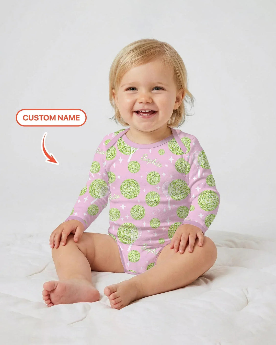 Gerippte Babykleidung mit individuellem Foto - Weich &amp; Skizzenhaft