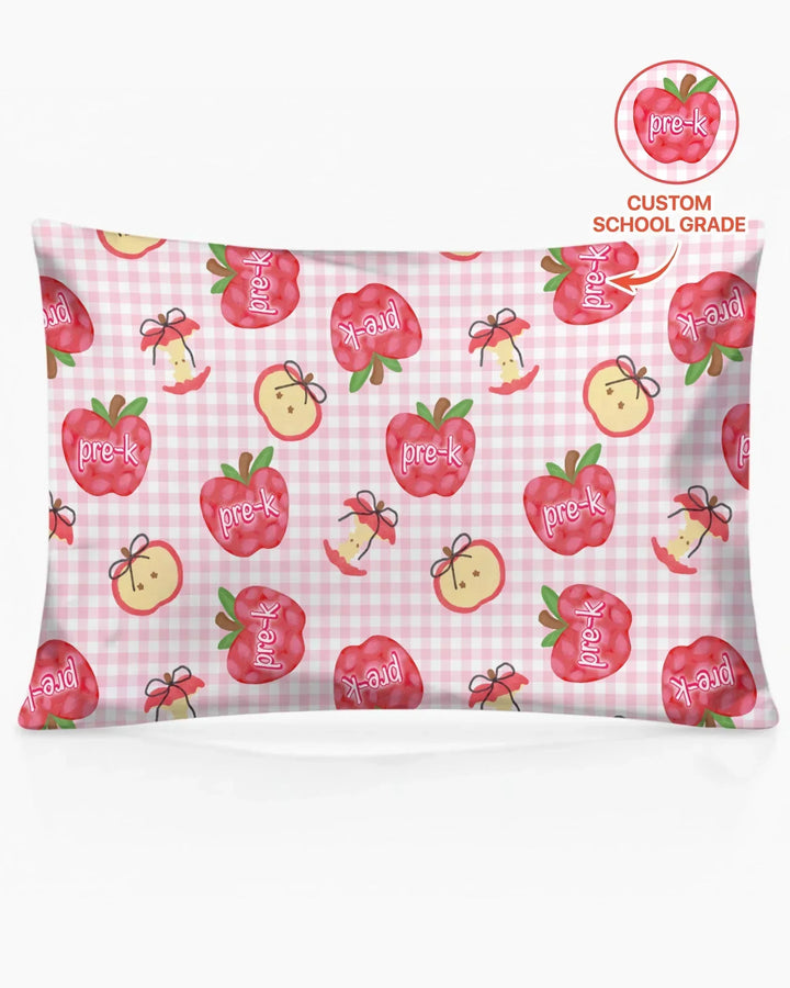 Custom School Grade Apple Days Bamboo Pillow Case