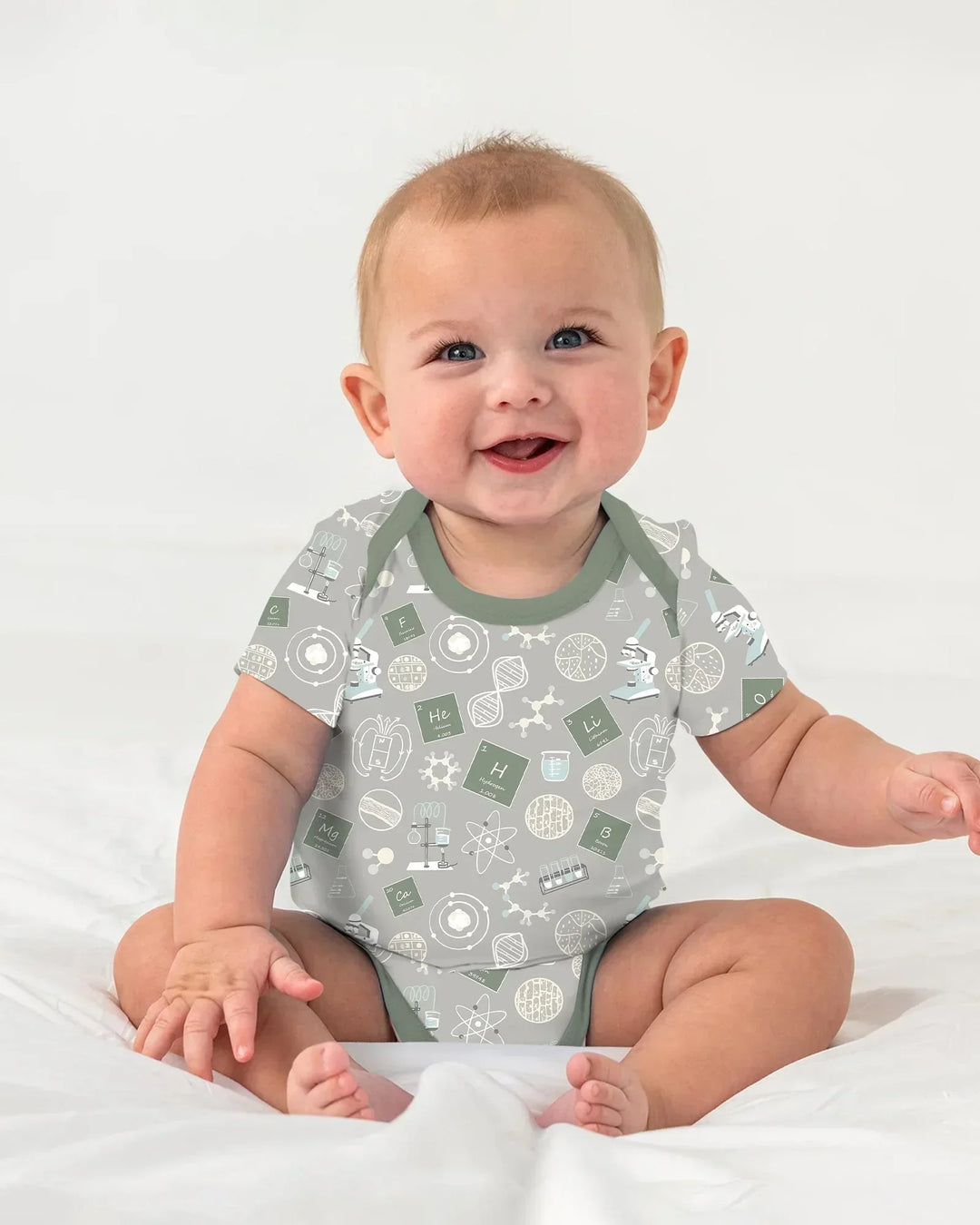Gerippte Babykleidung mit individuellem Foto - Weich &amp; Skizzenhaft