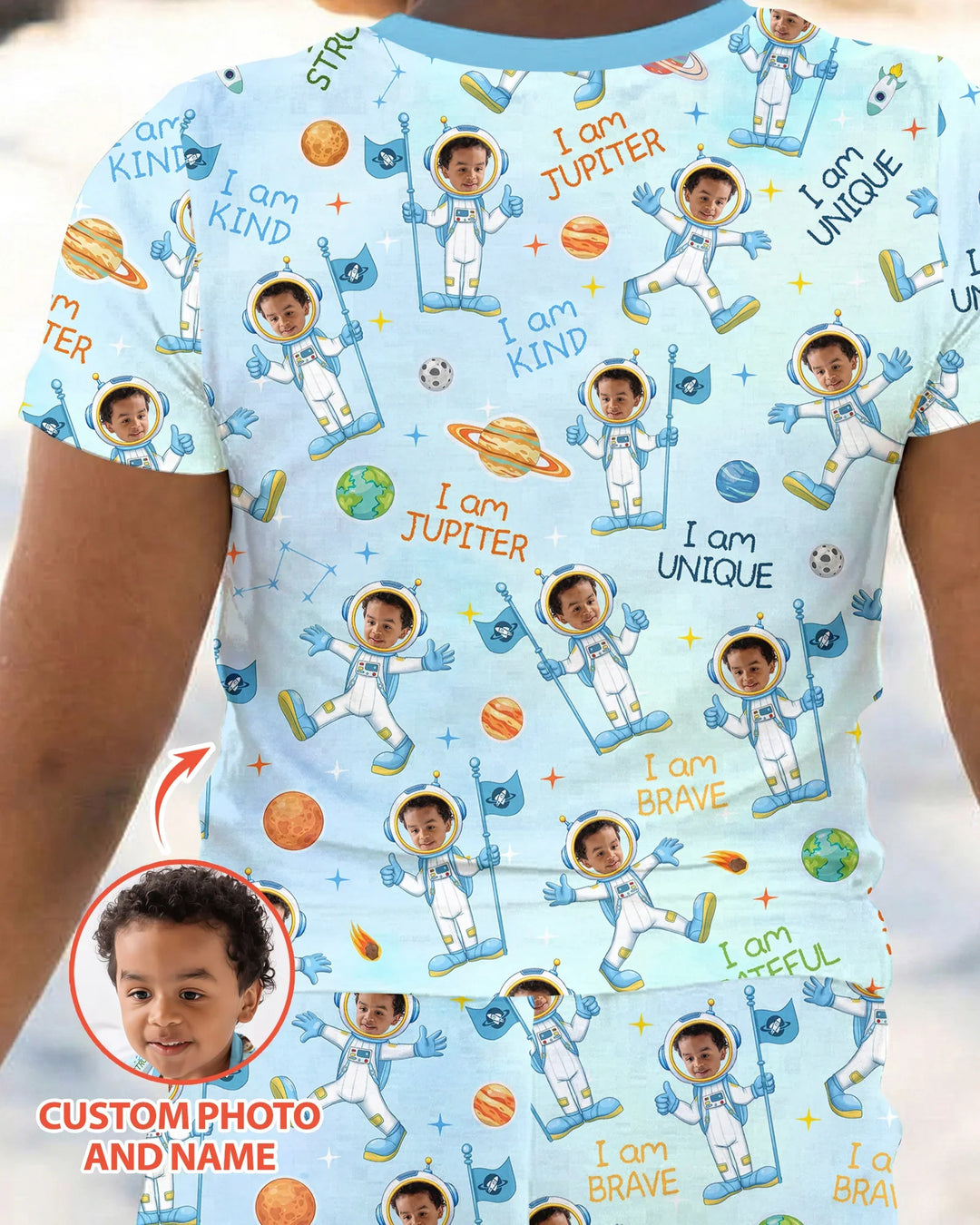 Schlafanzug-Set zweiteilig, kurze Ärmel, kurze Hose, Bambus