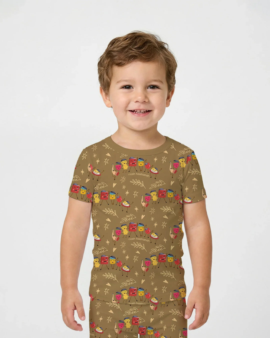 Zweiteiliges, kurzärmliges Pyjama-Set mit Marienkäfern