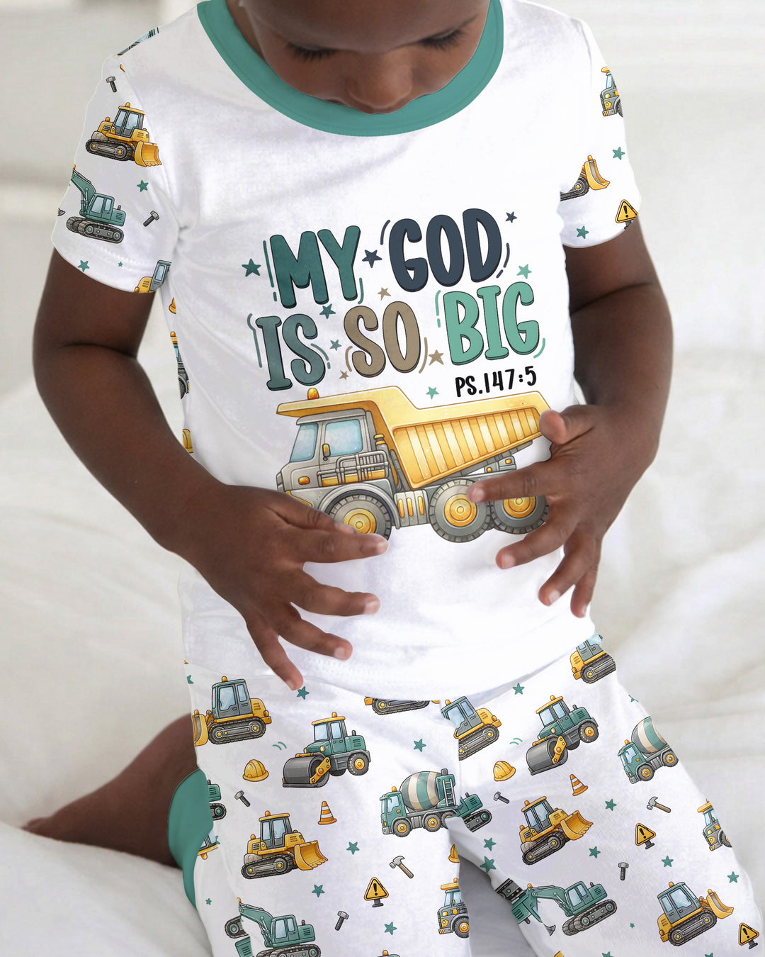 Zweiteiliges, kurzärmliges Pyjama-Set mit Marienkäfern