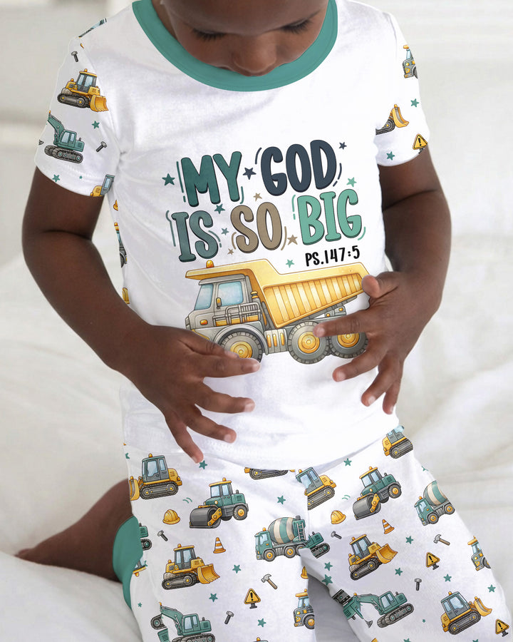 Zweiteiliges, kurzärmliges Pyjama-Set mit Marienkäfern