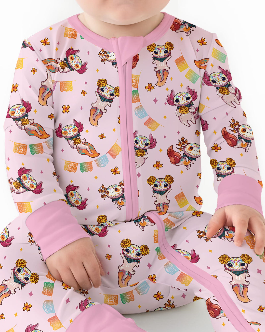Axololt Día de los Muertos Bamboo Convertible Zippy