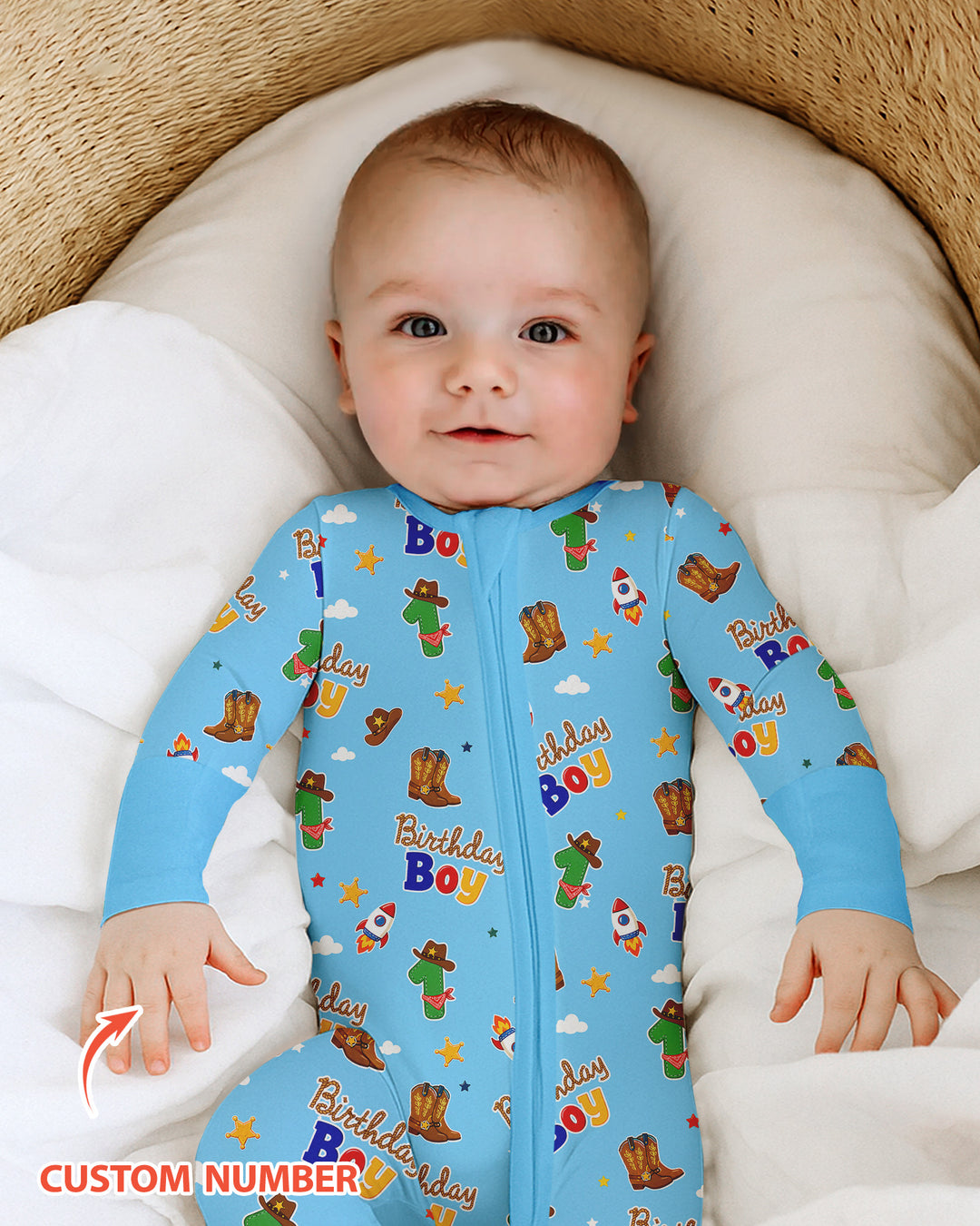 Gerippte Babykleidung mit individuellem Foto - Weich &amp; Skizzenhaft