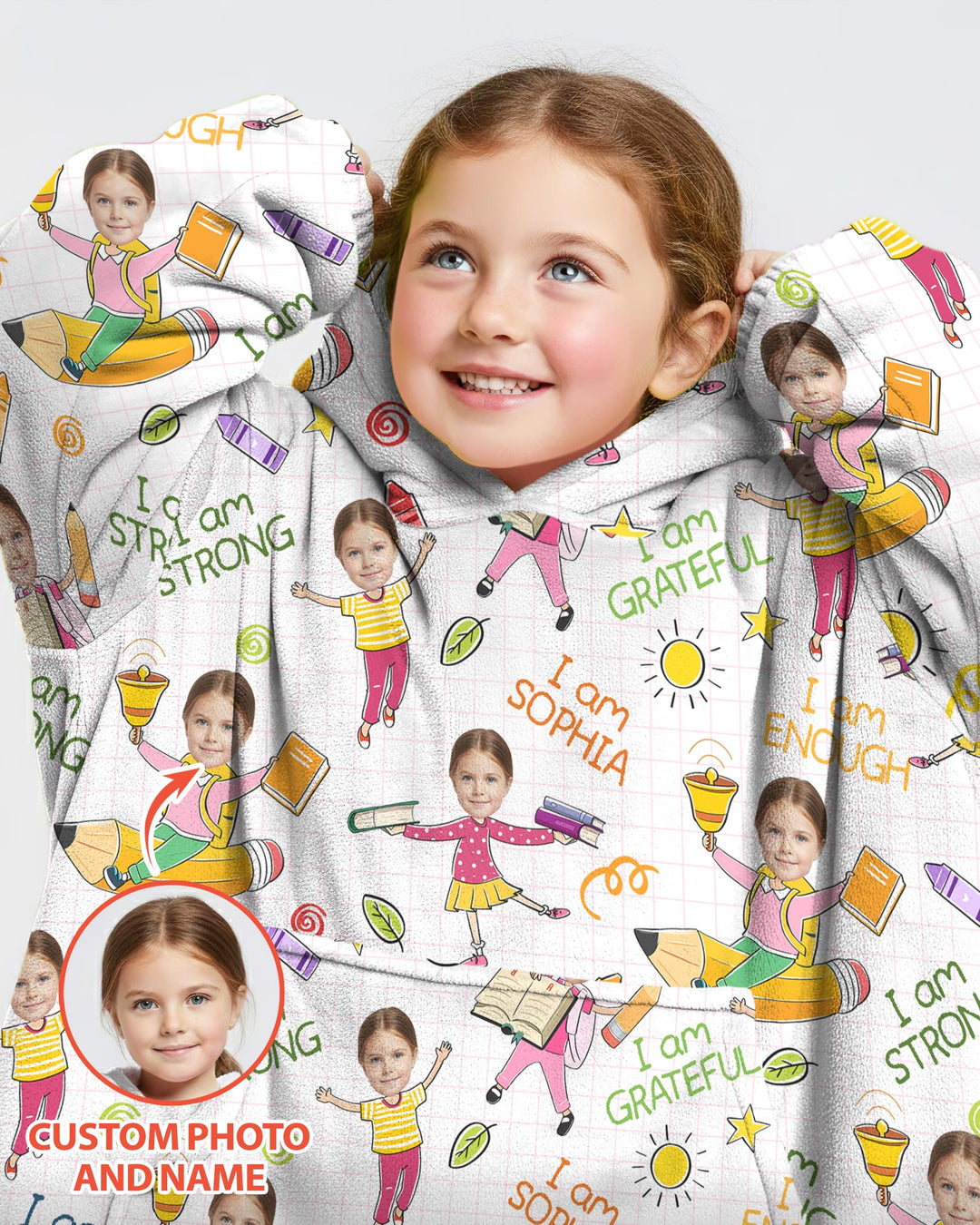 Benutzerdefinierter Bambus-Deckenhoodie (Vorlage)