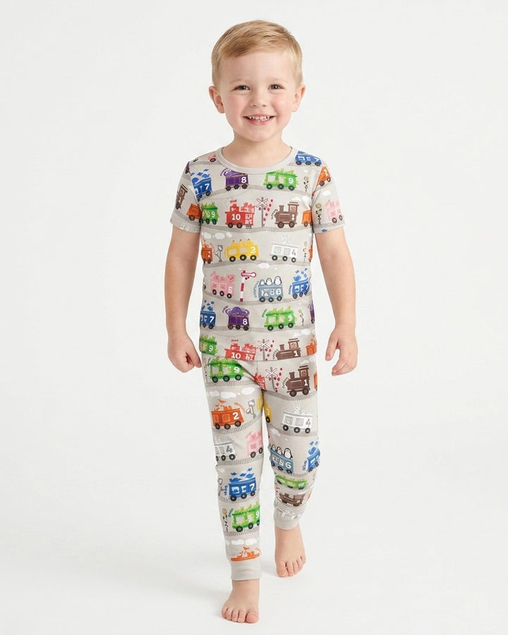 Zweiteiliges, kurzärmliges Pyjama-Set mit Marienkäfern
