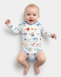 Gerippte Babykleidung mit individuellem Foto - Weich &amp; Skizzenhaft