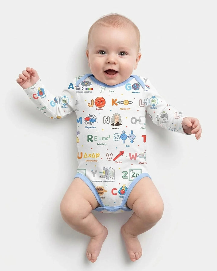 The Physics Alphabet Bamboo Bodysuit