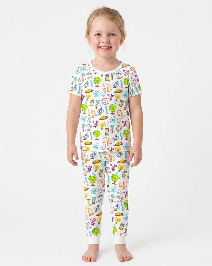 Zweiteiliges, kurzärmliges Pyjama-Set mit Marienkäfern