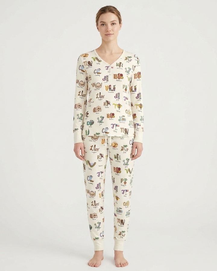 Vorlage Bambus Damen Pyjama Set