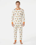 Silly Goose Playing Basketball Bamboo Men's Pajama Set