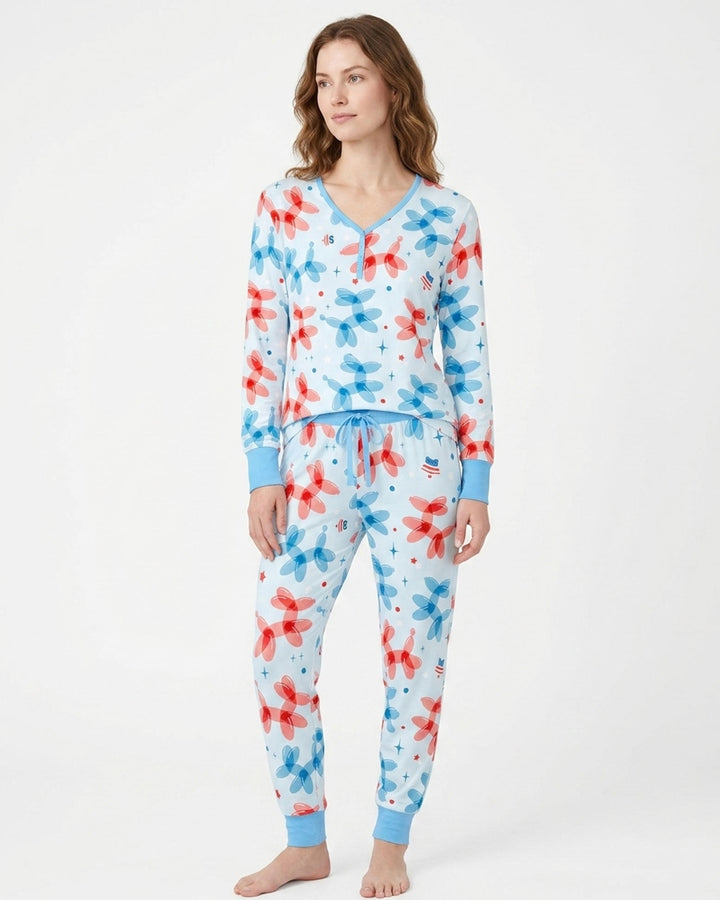 Vorlage Bambus Damen Pyjama Set