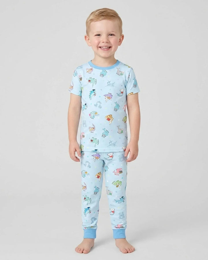 Zweiteiliges, kurzärmliges Pyjama-Set mit Marienkäfern
