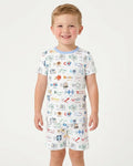 The Physics Alphabet Bamboo Two Piece Short Sleeve Shorts Pajama Set