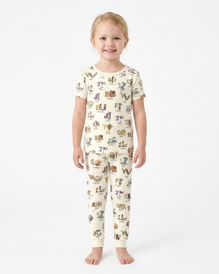 Zweiteiliges, kurzärmliges Pyjama-Set mit Marienkäfern