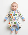 Gerippte Babykleidung mit individuellem Foto - Weich &amp; Skizzenhaft