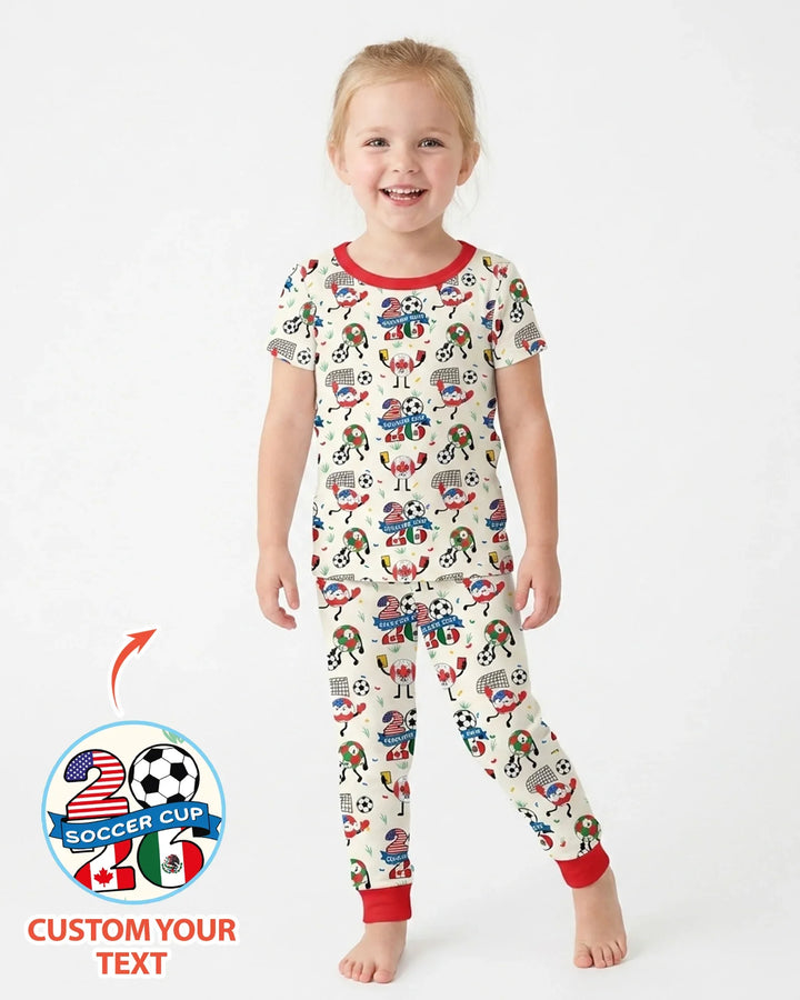 Zweiteiliges, kurzärmliges Pyjama-Set mit Marienkäfern