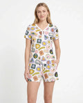 Little Explorer Bamboo Women Short Sleeve Short Pajama Set