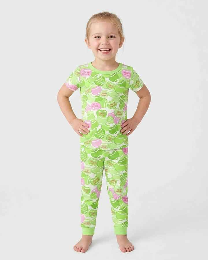 Zweiteiliges, kurzärmliges Pyjama-Set mit Marienkäfern