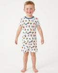 Schlafanzug-Set zweiteilig, kurze Ärmel, kurze Hose, Bambus