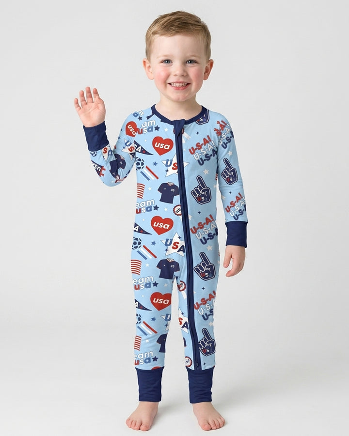 Soccer Party Team USA Bamboo Convertible Zippy