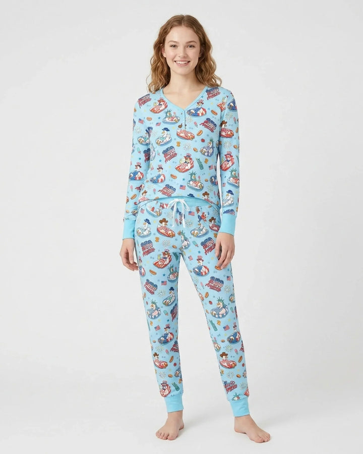 Vorlage Bambus Damen Pyjama Set