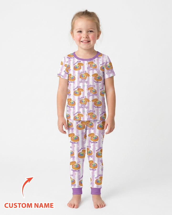 Zweiteiliges, kurzärmliges Pyjama-Set mit Marienkäfern