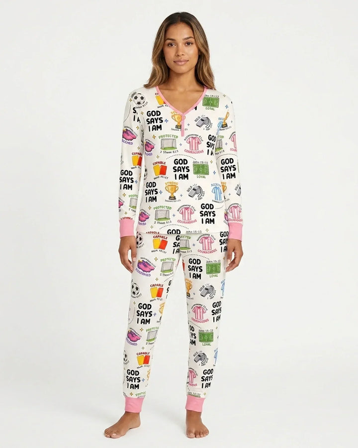 Vorlage Bambus Damen Pyjama Set