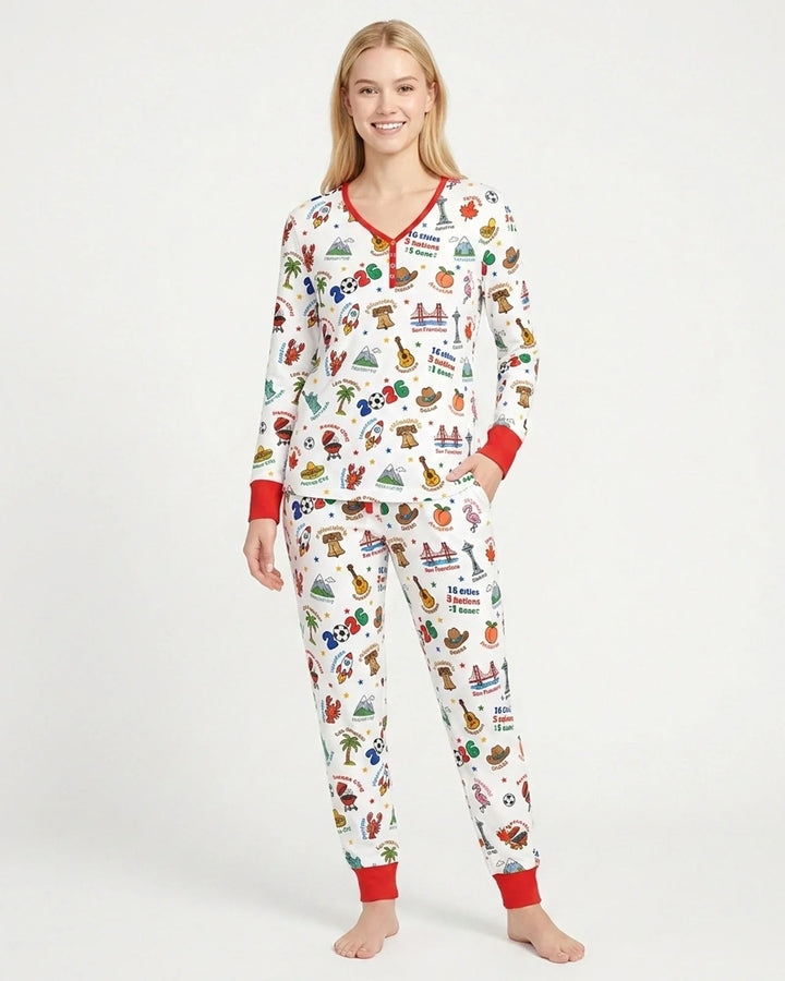 Vorlage Bambus Damen Pyjama Set