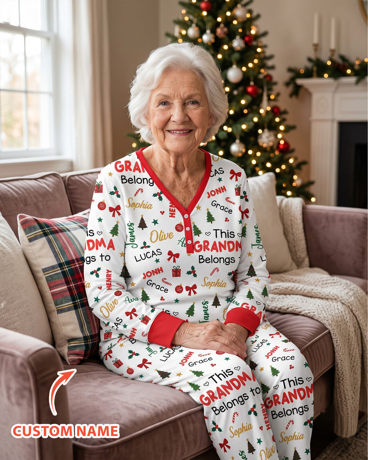 Loved By My Kids Bamboo Women Pajama Set