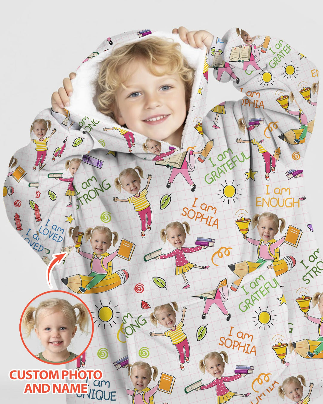 Benutzerdefinierter Bambus-Deckenhoodie (Vorlage)