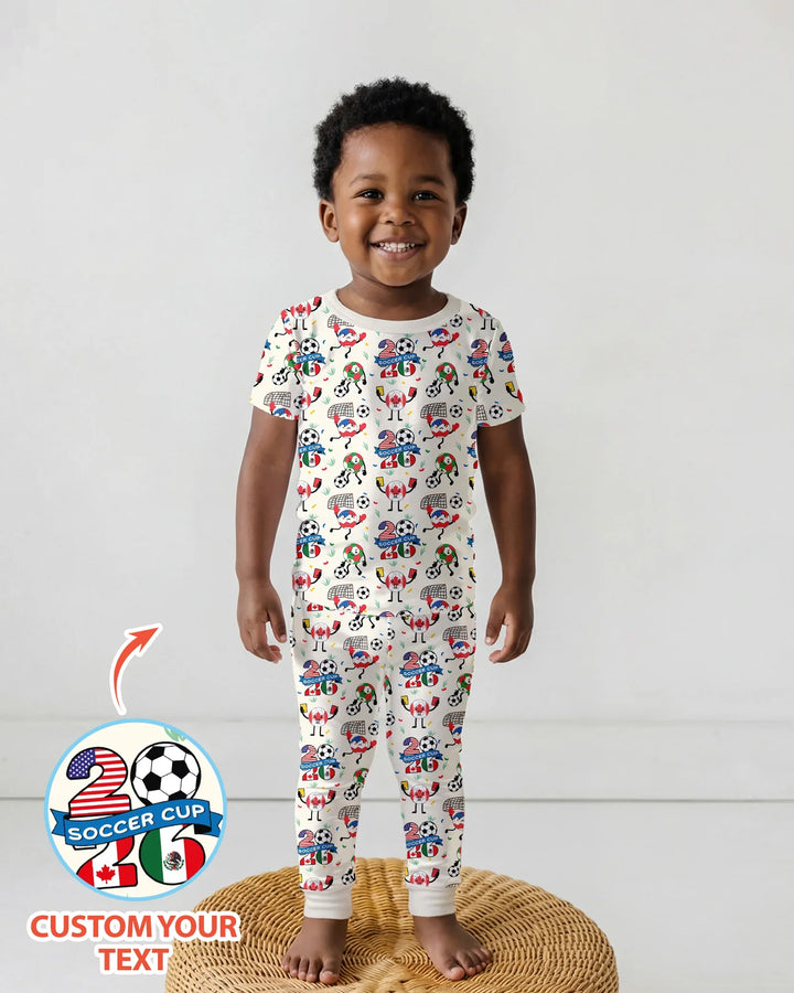 Zweiteiliges, kurzärmliges Pyjama-Set mit Marienkäfern