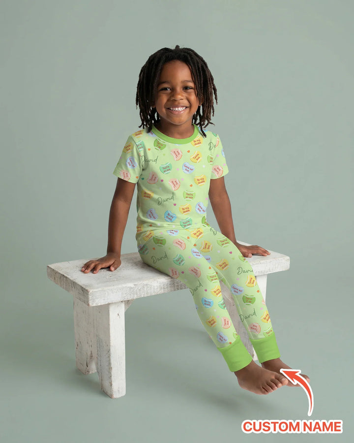 Zweiteiliges, kurzärmliges Pyjama-Set mit Marienkäfern