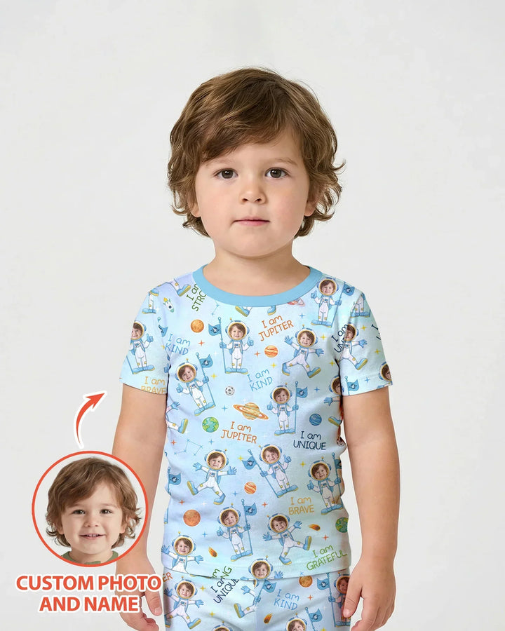 Zweiteiliges, kurzärmliges Pyjama-Set mit Marienkäfern