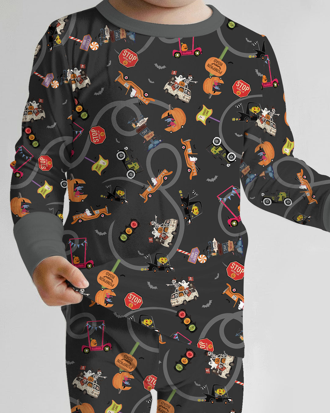 Trick or Treat Bamboo Two Piece Long Sleeve Pajama Set