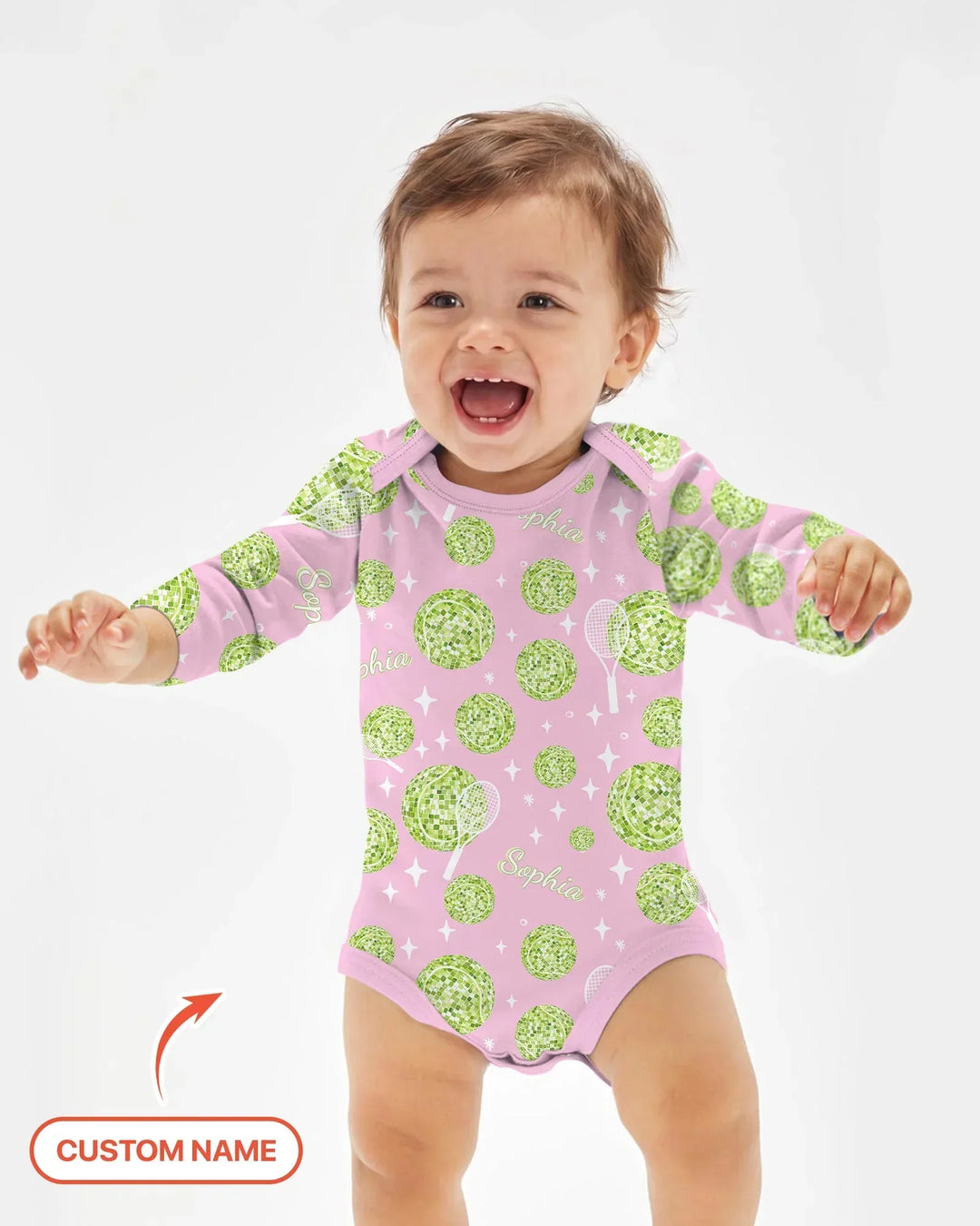 Gerippte Babykleidung mit individuellem Foto - Weich &amp; Skizzenhaft